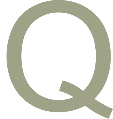 Arial 40mm Letter - Q