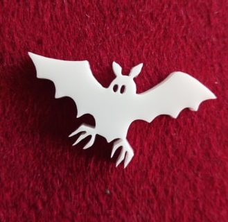 Bat Brooch or earring size acrylics see drop down box for orderi