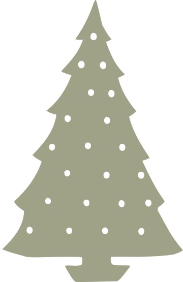 Christmas tree 2 pkt 130mm x 47mm0