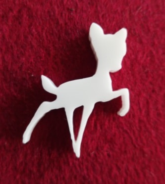 Deer Brooch or earring size acrylics see drop down box for order