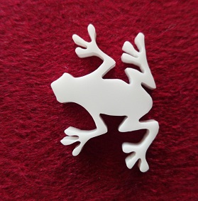 Frog Brooch or earring size acrylics see drop down box for order