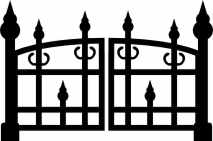 PAIR MINI GATES  SOLD IN PACK OF 10 APP 27 MM HIGH