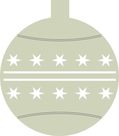 Christmas Bauble with Stars