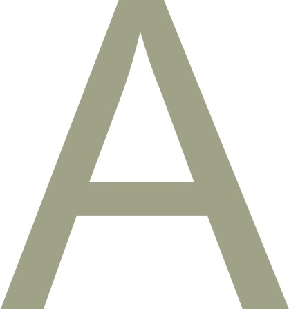 Arial 40mm Letter - A