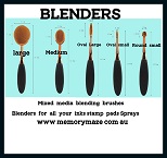 Blending brushes, Use drop ,Acrylic ,each  down box for size req