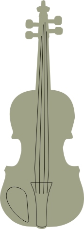 Violin pack of 10.   Each violin is 15mm x 40mm