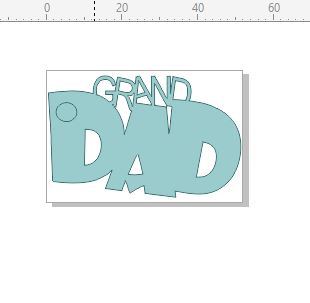 Grand dad tag pack of 10 52 x 35 mm