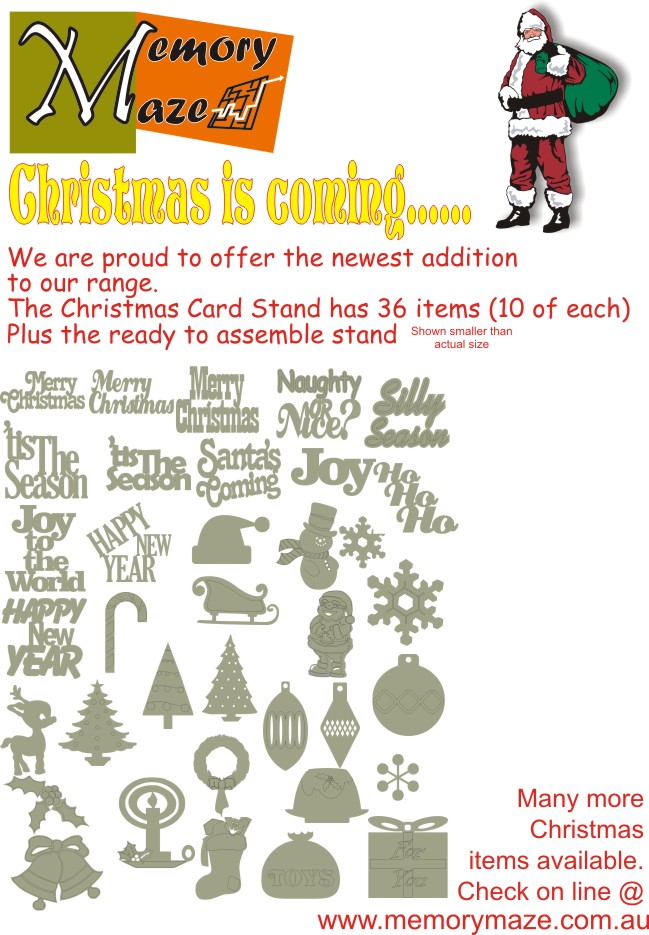 Christmas Card Kit without stand 360 items