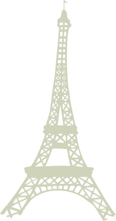 **Eiffel Tower 125mm x 238mm Lge