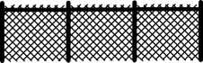 Lattice fence with sections 288 x89mm