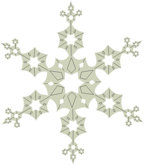 Snow Flake  70 x 70  pack of 3 ideal for christmas