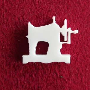 Sewing Machine  Brooch or earring size acrylics see drop down bo